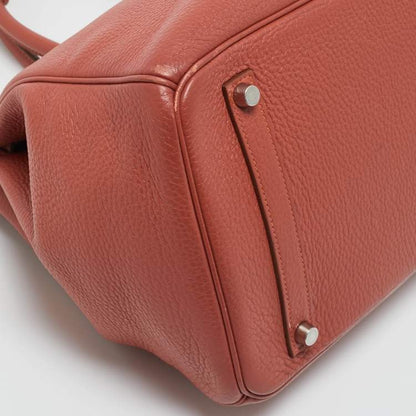 Hermès Sanguine Taurillon Clémence Leather Birkin 35 Bag