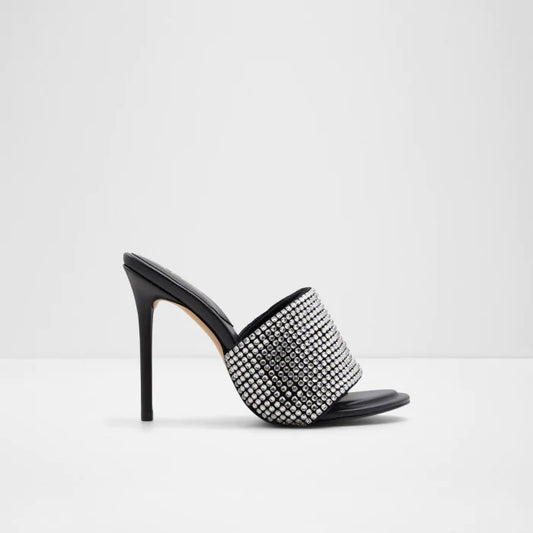 ALDO Black Rhinestone Heels – Sizes 36 to 41