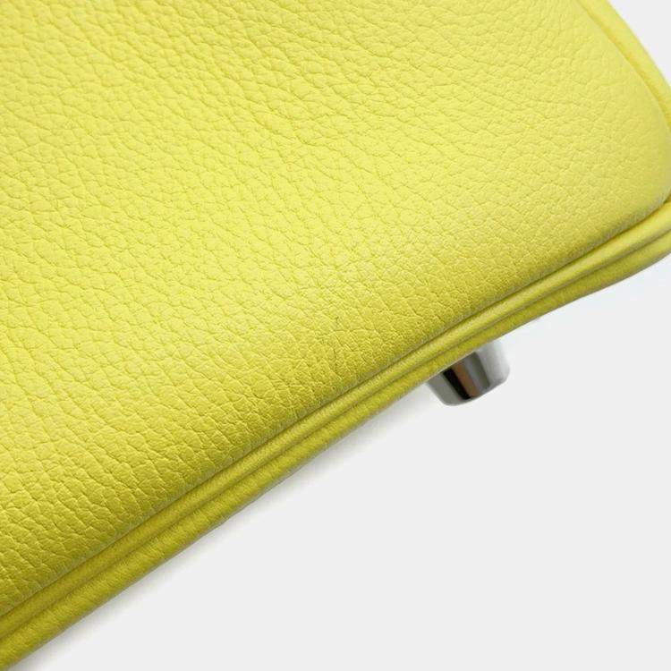 Hermès Birkin 25 Verso Lime & Blue Novillo Leather Tote Bag