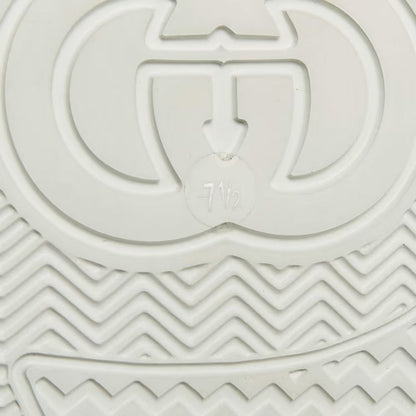 Gucci Chunky B Size 41.5 Multicolor Leather and GG Supreme Canvas Low Top Sneakers