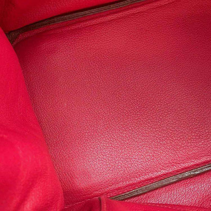 Hermès Birkin 35 Rouge Casaque Taurillon Clémence Bag