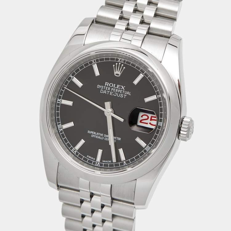 Rolex Datejust 116200 Black Dial 36 mm