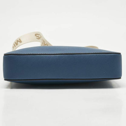 Michael Kors Blue Leather Large Crossbody Bag