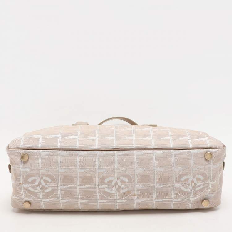 Chanel Beige Nylon CC Travel Line Bowler Bag – Authentic Pre-Loved