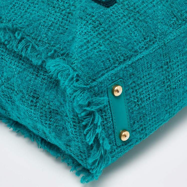 Chanel Medium Shopper Tote in Green Tweed
