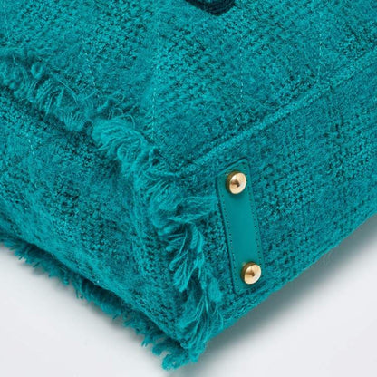 Chanel Medium Shopper Tote in Green Tweed