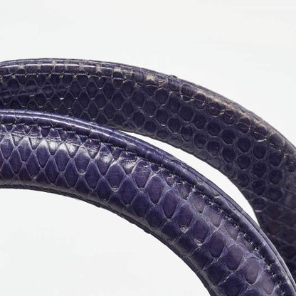 Lady Dior Large Python Bag Navy