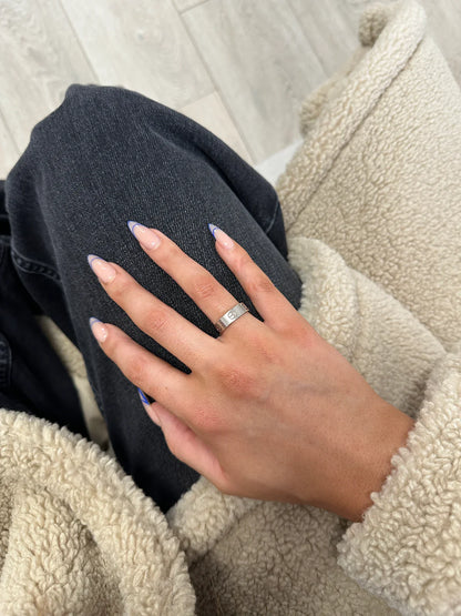 CARTIER LOVE RING IN 18CT WHITE GOLD (SIZE 55)