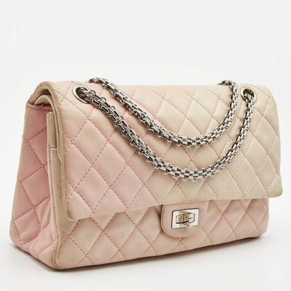 Chanel Pink Ombre Quilted Leather Reissue 2.55