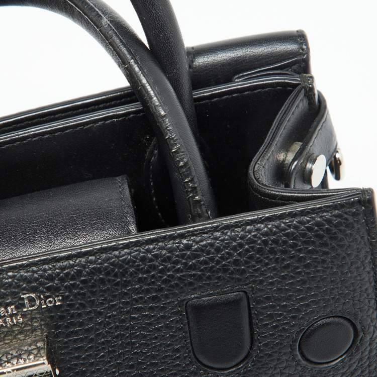 Dior Black Grained Leather Mini Diorever