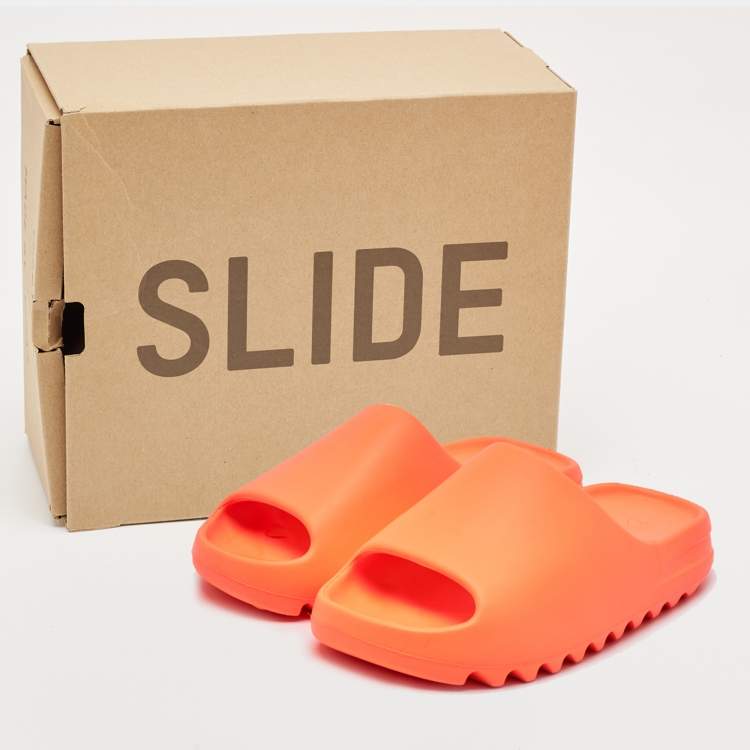 Yeezy x Adidas Enflame Orange Slides – Size 43 – Brand New