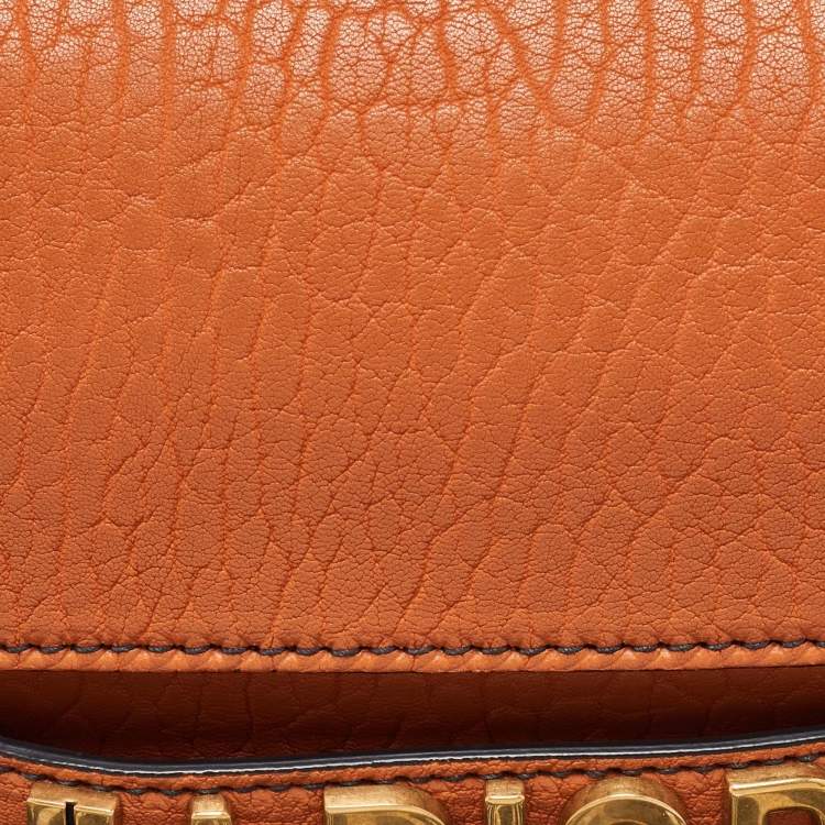 Dior J’Adior Chain Flap Bag in Orange