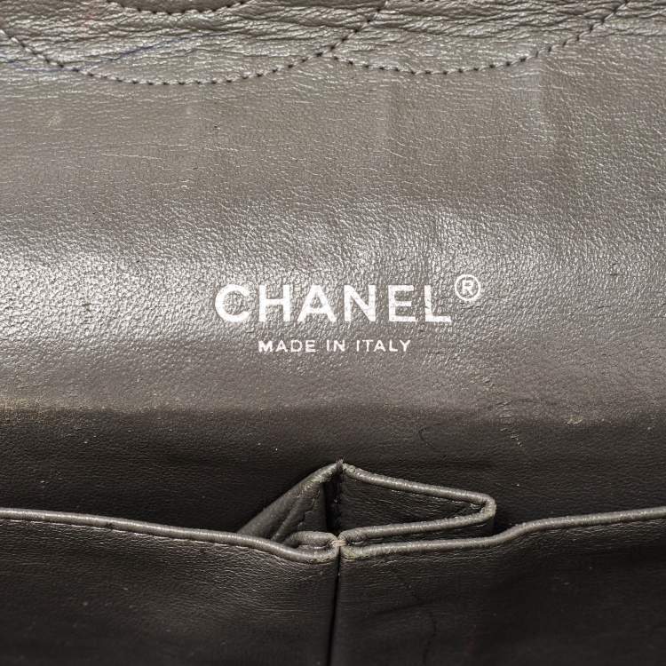 Chanel Grey Maxi Double Flap Bag – Classic Quilted XL