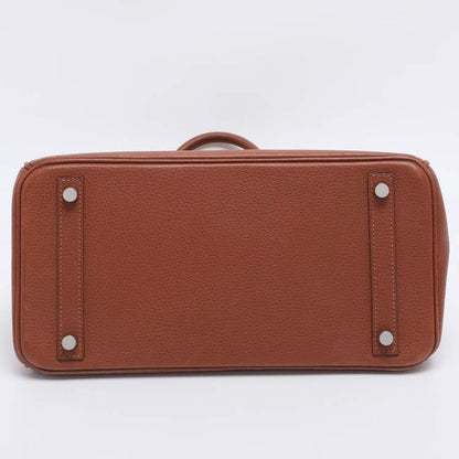 Hermès Noisette Evercolor Leather Palladium Hardware Birkin 30 Bag