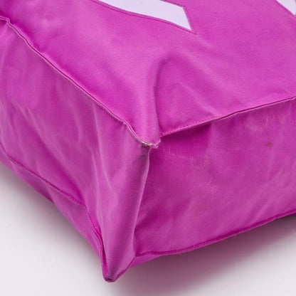 Chanel Pink Nylon Vintage CC Logo Tote