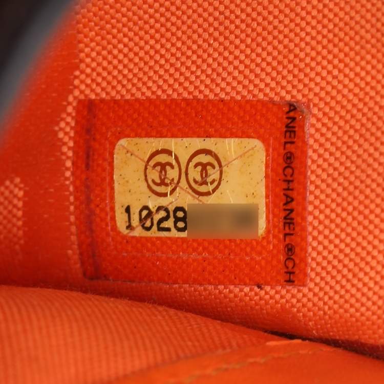 Chanel Brown Quilted Leather Cambon Ligne Compact Wallet