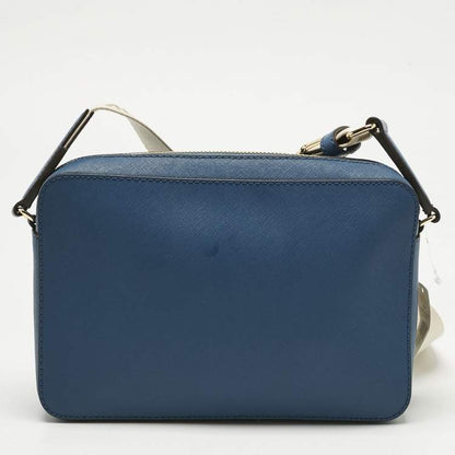 Michael Kors Blue Leather Large Crossbody Bag