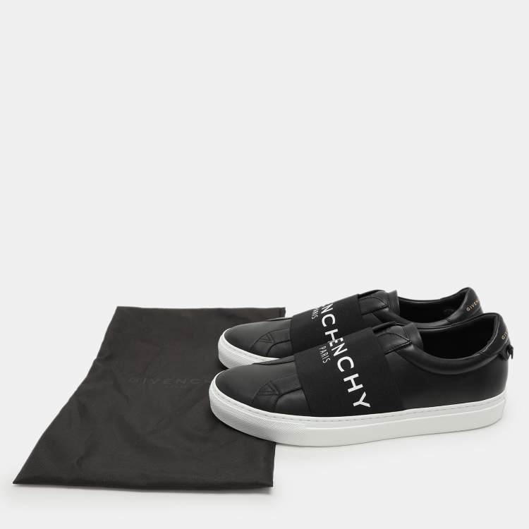 Givenchy Urban Street Black Leather Slip-On Sneakers – Size 41 – Brand New
