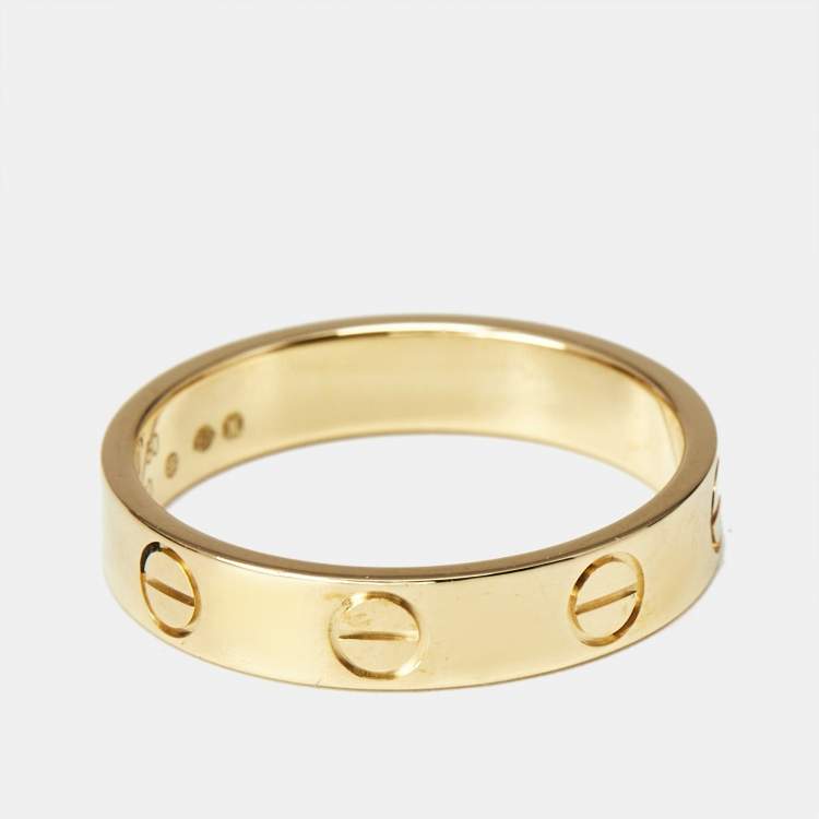 Cartier Love 18k Yellow Gold Ring Size 50