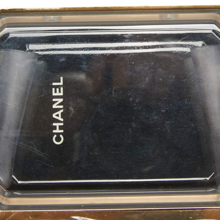Chanel Gold Plexiglass Premiere Minaudiere Clutch Bag – Statement Piece