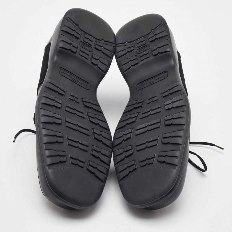 Salvatore Ferragamo Men’s Black Suede & Leather Derby Shoes - Size 41.5 - Brand New