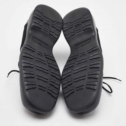 Salvatore Ferragamo Men’s Black Suede & Leather Derby Shoes - Size 41.5 - Brand New