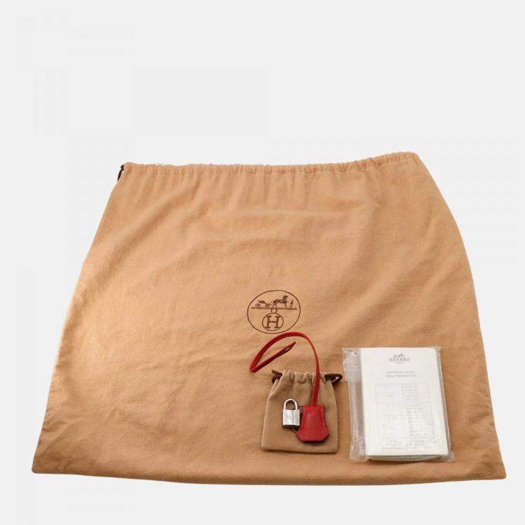 Hermès Birkin 35 Rouge Casaque Taurillon Clémence Bag