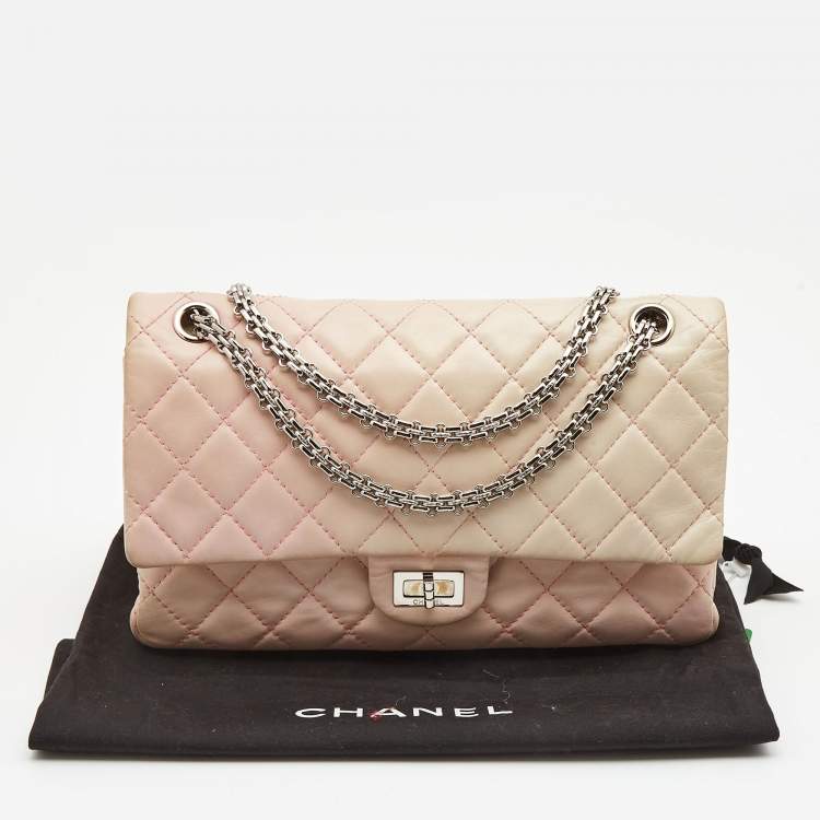 Chanel Pink Ombre Quilted Leather Reissue 2.55