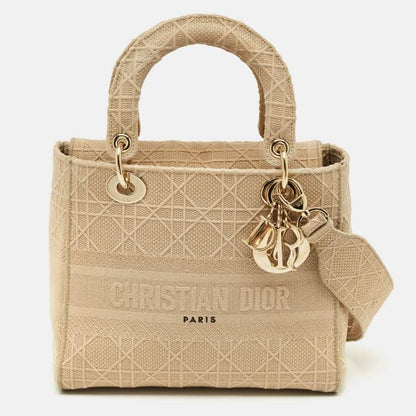 Dior Medium Lady D-Lite Tote in Beige