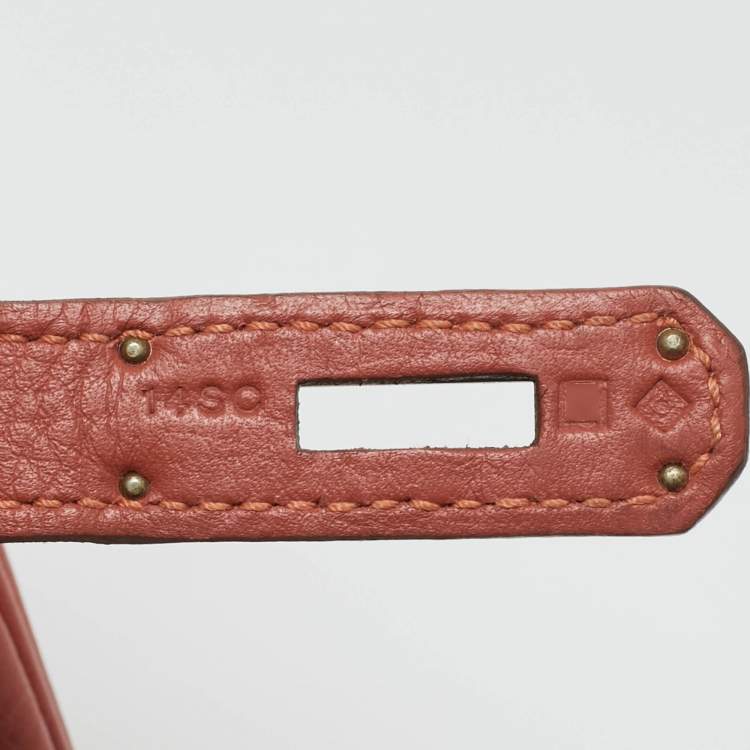 Hermès Sanguine Taurillon Clémence Leather Birkin 35 Bag