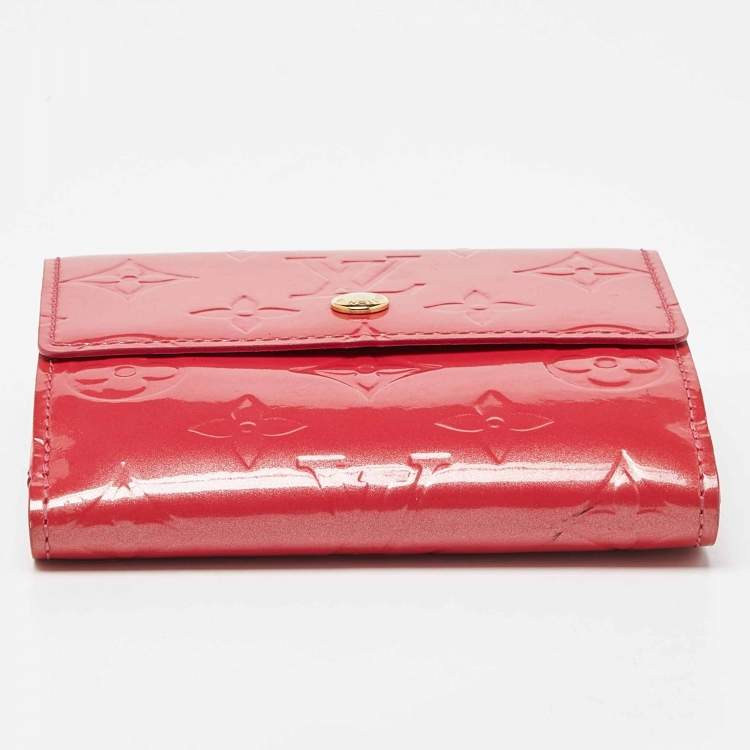 Louis Vuitton Framboise Vernis Monogram Elise Wallet