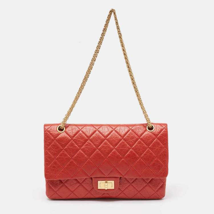 Chanel Classic Flap Bag – Red Quilted Leather 2.55