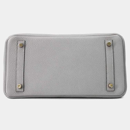 Hermès Birkin 30 Gris Mouette Togo Leather Bag with Gold Hardware