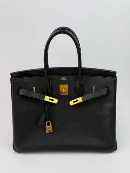 HERMÈS BIRKIN 35 BLACK EPSOM LEATHER GHW