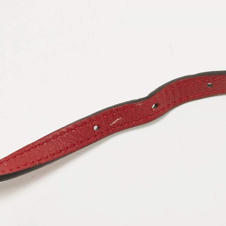 Gucci Red Leather Flap Wallet on Strap