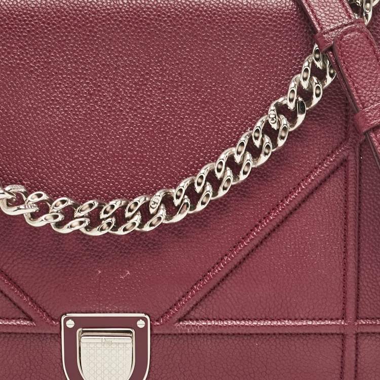 Dior Large Burgundy Shoulder Bag
