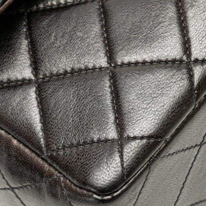 Chanel Black Lambskin Parent & Child Kelly Top Handle Set