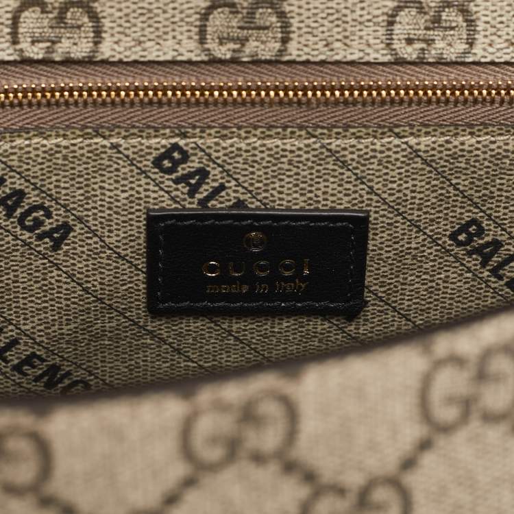Gucci x Balenciaga Beige GG Supreme Bag