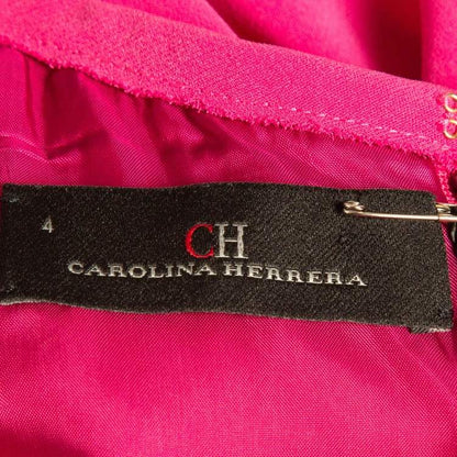 CH Carolina Herrera Pink Crepe Sleeveless Belted Maxi Dress – Size S