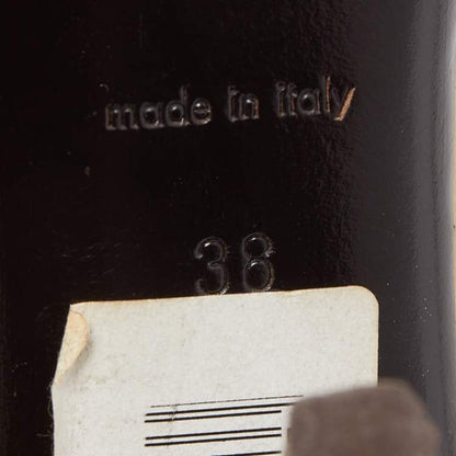 Burberry Beige Patent Leather Studded Pumps Size 38