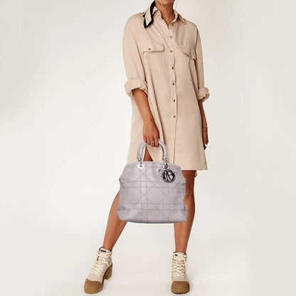 Dior Pale Lilac Cannage Leather Granville Tote