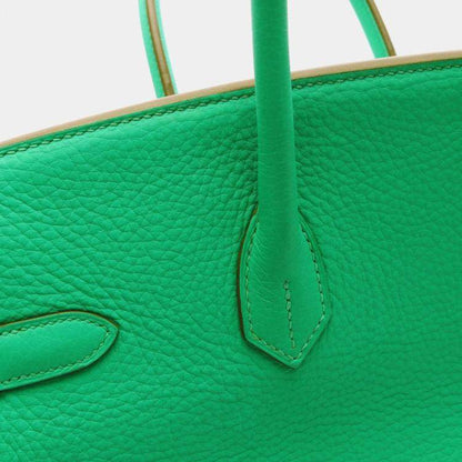 Hermès Birkin 35 Menthe Green Taurillon Clémence Leather Bag