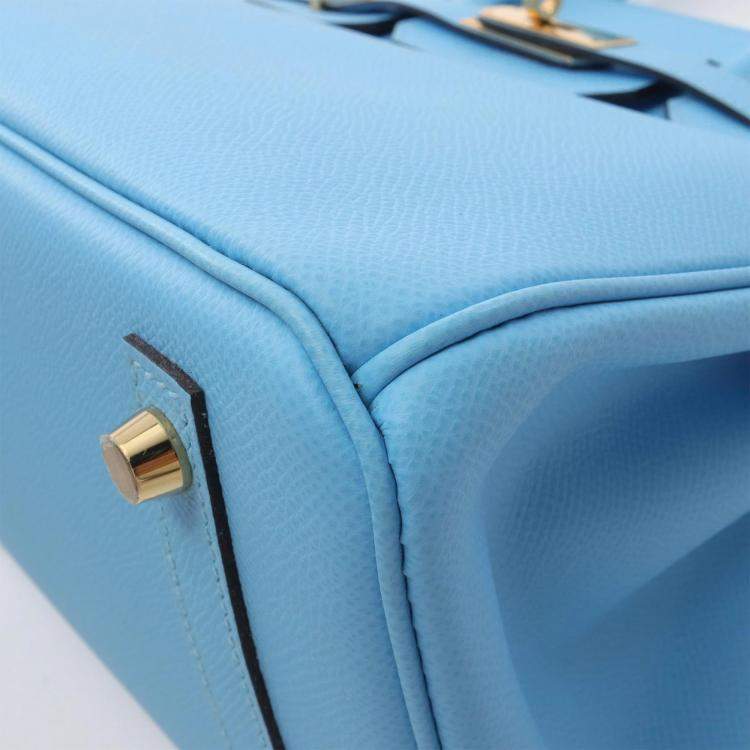 Hermès Birkin 30 Celeste Blue Epsom Leather with Gold Hardware