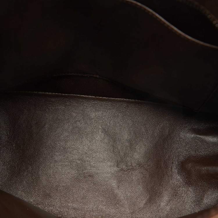 Chanel Dark Brown Quilted Leather CC Bag