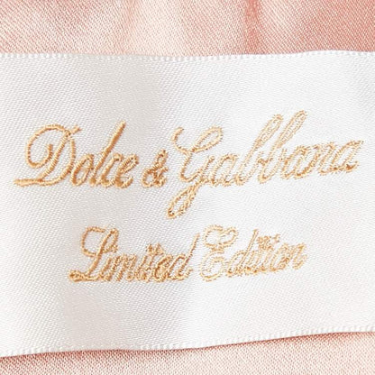 Dolce & Gabbana Kids Pink Lurex Bow Dress – Limited Edition (Size 5–6 Yrs)