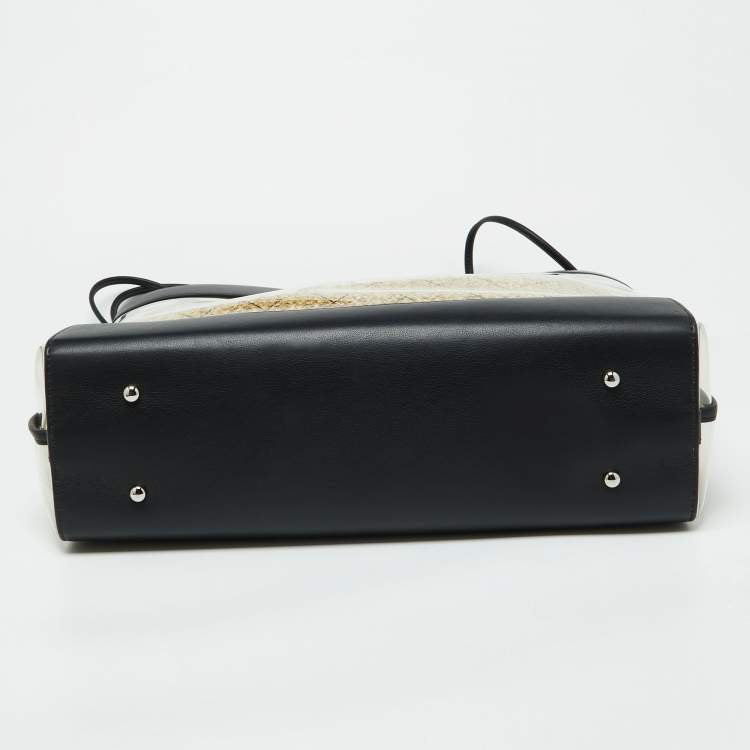 Chanel Black Leather & PVC 31 Shopping Bag