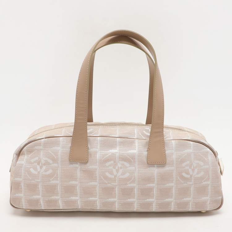 Chanel Beige Nylon CC Travel Line Bowler Bag – Authentic Pre-Loved