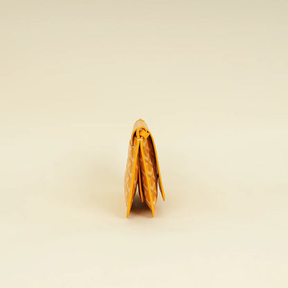 Goyard Yellow Goyardine Plumet Wallet Clutch Bag