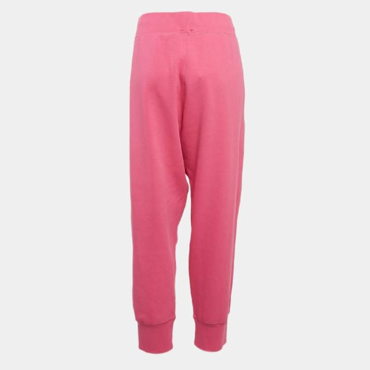 Polo Ralph Lauren Pink Logo Embroidered Knit Trackpants – Size XL Brand New