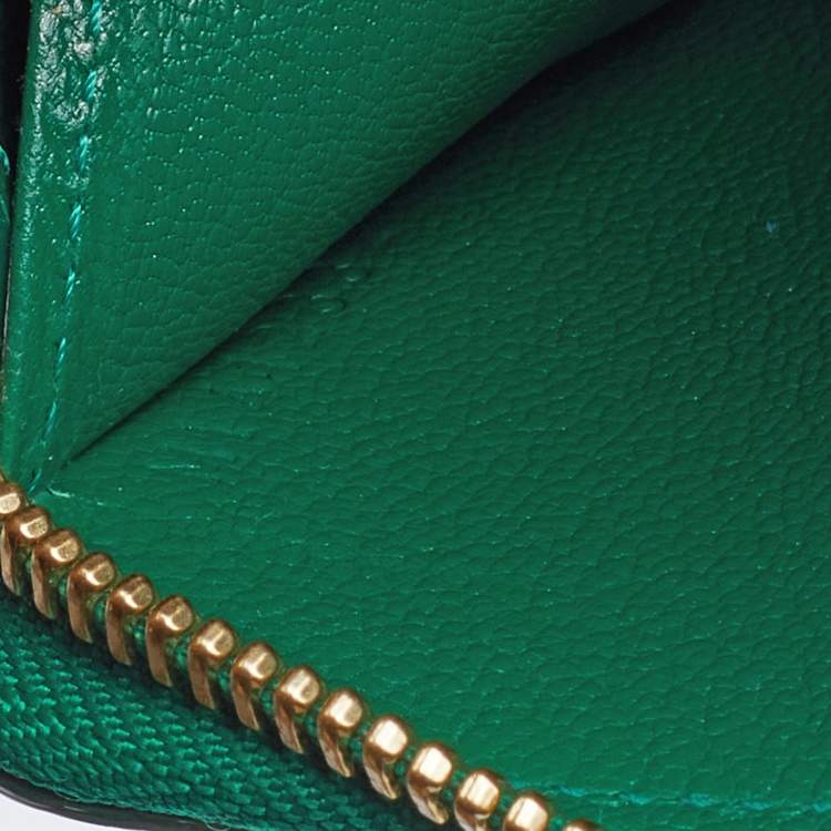 Louis Vuitton Green Alligator Leather Zippy Wallet